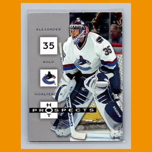 Tarjeta de hockey Alexander Auld #97 2005 Fleer Hot Prospects Vancouver Canucks NHL CASI NUEVA - Imagen 1 de 3