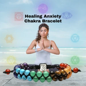 Double Your Zen: Handcrafted Double Strand Bracelet for Chakra Alignment - Picture 1 of 16