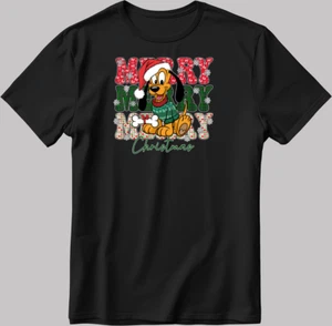 Disney Goofy Pluto Kurzarm weiß-schwarz Herren / Damen T-Shirt KA39 - Bild 1 von 6