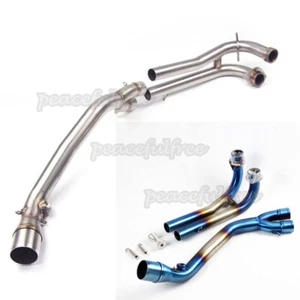 Per Yamaha TMAX530 500 2008-2016 Motocyle Tubo Scarico Anteriore Punta Silenziatore Slip On - Foto 1 di 9