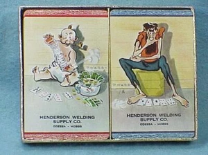 Playing Cards Henderson Welding - Texas  - Mountain Boys Art  - Double Deck -bx2 - Picture 1 of 1