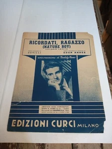 Sheet Music Remember, Boys Nature Boy Eden Ahbez Teddy Reno Danko Curci 1950 - Picture 1 of 1