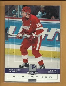 Steve Yzerman 1999 2000 Upper Deck Playmaker Sample Promo Card # 19 Red Wings - Picture 1 of 2