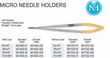 Produktbild - Micro Needle Holder Flat Handled Tungsten Carbide  Jaws Straight 1.2mm Jaws