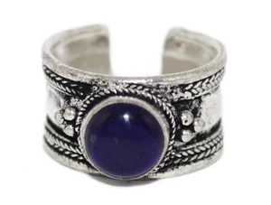 Amethyst ring healing ring yoga ring Adjustable ring Tibetan ring medicine - Picture 1 of 2