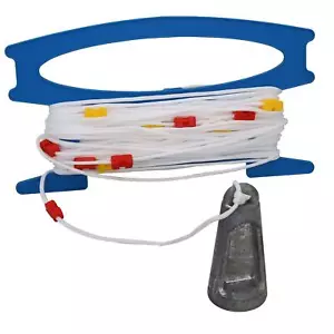 30m Hand Lead Line Tragbarer Tiefensonder mit 1m Markern Boot Yacht Tender - Bild 1 von 4