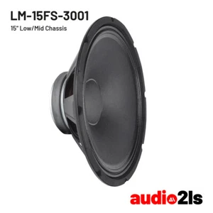 Stagetone LM-15FS-3001 Low/Mid Woofer Basslautsprecher 15", 350W AES, 8 Ohm - Bild 1 von 5