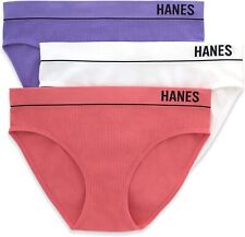 Hanes Women's Originals Seamless Rib Bikini Panties (6 Pack)
