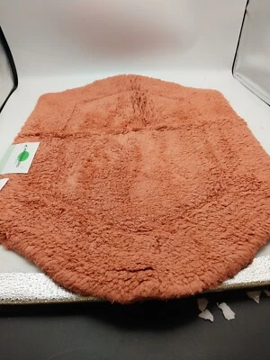Home Weavers Inc Waterford Quick Dry 17X24 Inch Bath Rug Coral 100% Cotton - Image 1 of 4
