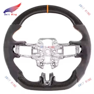 Alcantara Really Carbon Fiber Steering Wheel For BMW M3 E91 E92 E93 335i Gray - Picture 1 of 8