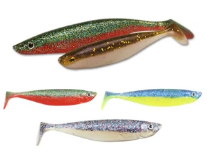Strike Pro Tumbler Shad 13cm 16g 6pcs. Soft Bait Trout Perch COLORS - Picture 1 of 11