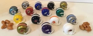Lot of 15 MINI Helmets… NFL Mini Football Helmets NFC…PLUS 10 Footballs - Bild 1 von 14