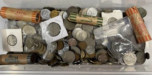 Mexico Coin Collection Lot Of 8 Pounds LB 10 Ounces Approximately 600 Coins - Picture 1 of 8