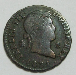 ZALDI2010 - Fernando VII. 2 Maravedi, 1831, - Picture 1 of 2