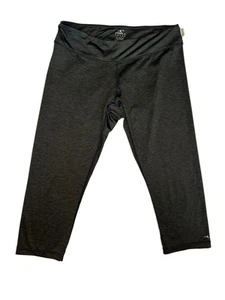 O’Neill Leggings Women’s Large Black Heathered Capri Activewear Stretch Yoga Y2K - Picture 1 of 9