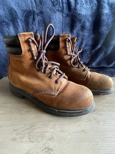 Red Wing 2369 Vintage Women's Brown Leather Steel Toe Work Boots Size 7B - Picture 1 of 10