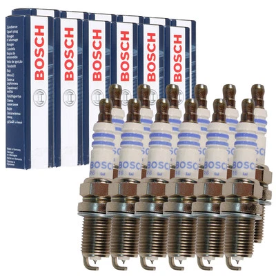 12x BOSCH FR8DPP33+ 0242230500 Zündkerze für MERCEDES W202 W203 W210 W211 W220 - Bild 1 von 2
