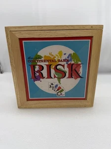 Risk Continental Bookshelf Board Game Nostalgia Game Series Wooden Box Complete! - Picture 1 of 5