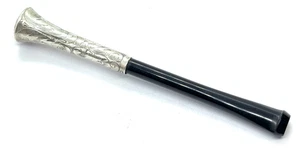 Antikes Zigarettenetui 935 Silber & früh Kunststoff Cheroot um 1900 - Bild 1 von 9