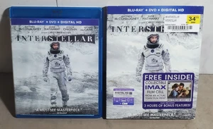 Interstellar Blu-ray & DVD W/ Collectible IMAX Film Cell Matthew McConaughey - Imagen 1 de 6