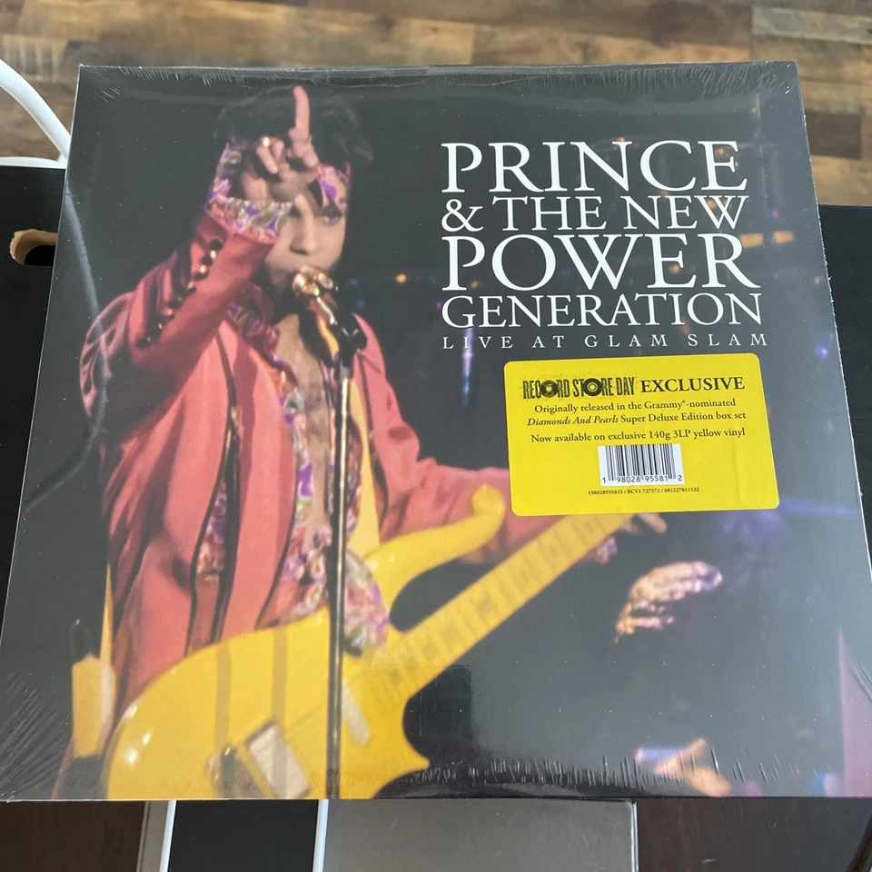 PRINCE & NPG Live At Glam Slam 3 LP Yellow Vinyl W/ Side 6 Etching RSD 2025 - Image 1 of 1