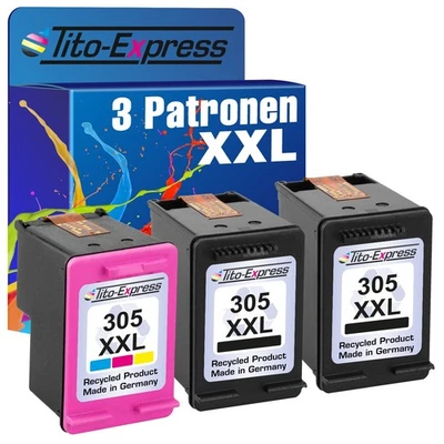 Cartridges for HP 305 XL DeskJet 2320 2710e 2720e 2810e 2820e 4110 4220e Envy 6020 - Image 1 of 4