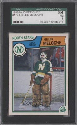 1983-84 O-Pee-Chee Gilles Meloche #177 SGC 84 - Image 1 of 2
