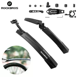 ROCKBROS Bicycle Front Rear Fenders Set Adjustable Cycling MTB Bike Mudguard - Picture 1 of 17
