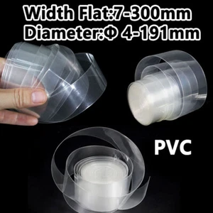 Clear Pvc Heat Shrink Tubing Tube Wrap Sleeve Widths 7-300mm Battery Wrap Sleeve - Picture 1 of 13
