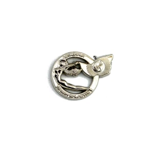 VIRGIN GALACTIC Lady Astronaut Pin Silver 28 mm / 1.1 inch - Picture 1 of 1