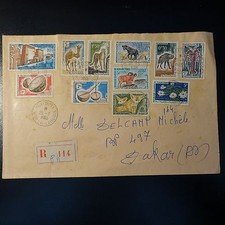 Mauritania Lettera Raccomandata cover cad Nouakchott 1965 -> Dakar