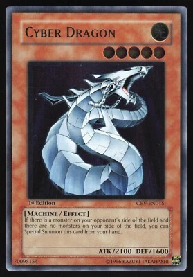 Cyber Dragon - CRV-EN015 - Ultimate Rare - 1st Edition Yugioh 3 - Image 1 of 4