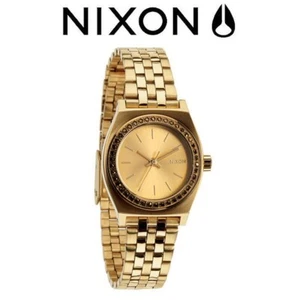 Nixon nix-na399-1520 Small Time Teller Quartz Women Watch Gold Dial From Japan - Picture 1 of 3