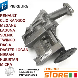 POMPA OLIO PER RENAULT CLIO KANGOO DACIA NISSAN 150103110R PIERBURG 7.06595.01.0 - Picture 1 of 1