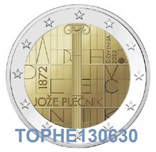 SLOVÉNIE COMMÉMORATIVE 2022 " JOSE PLECNICK " 2 EURO NEUVE-UNC  