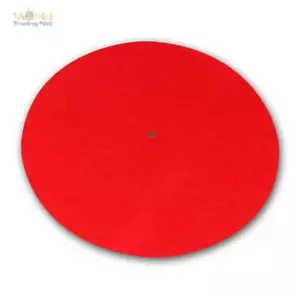 Plattentellerauflage PM2 rot antistatisch, Palttenspieler Filz-Matte, 3mm LP - Bild 1 von 4