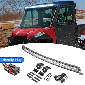 Para Polaris Ranger 1000 Pro-Fit Jaula Techo 52" Barra de Luz LED Curvada Montajes Cable - Imagen 1 de 14
