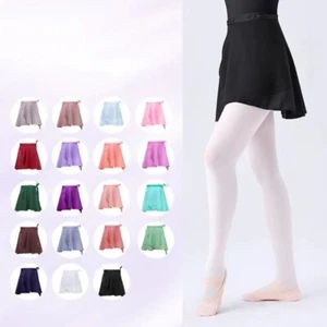 New Ballet Skirts Dance Skirt Chiffon Skirts for Girls Tie Up Mini Short Skirt - Picture 1 of 42