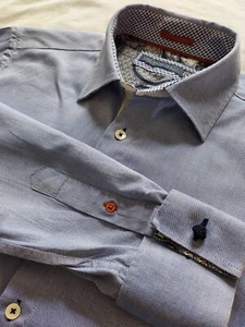 GORGEOUS River Island Life If Tailor Small Mens Shirt With Material Cufflinks - Picture 1 of 13