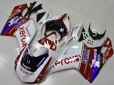 Kit de carenado de carrocería molde de inyección ABS rojo blanco para Ducati 1198/1098/848 07-11 Foto 1 de 4