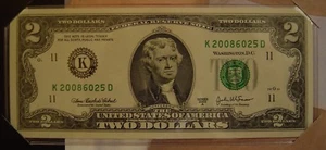 $2 DALLAS SINGLE NOTE SOLD OUT AT BEP # K20086030D - Picture 1 of 3