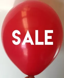 50 SALE Balloons - Latex Helium Quality Red Balloon - POS Balloons Free Postage - Picture 1 of 1