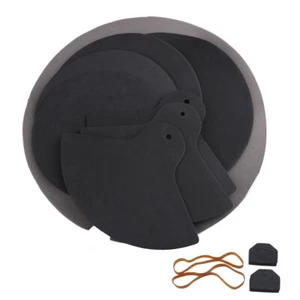 5Pcs Sound off Drum Mutes and Cymbal Mutes Set Silencer Pads 5mm for Jass Drum - Zdjęcie 1 z 10