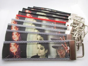 Llavero Michael Jackson con cinta fuerte con llavero de tela fuerte (música pop) - Imagen 1 de 11