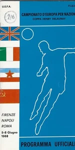 PROGRAMA CAMPEONATO EUROPEO 1968 ~ INGLATERRA / ITALIA / YUGOSLAVIA / RUSIA - Imagen 1 de 2