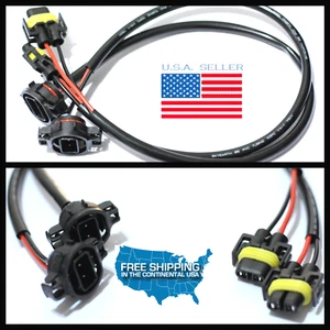 2X 5202 H16 to H11 H8 Conversion Harness Cable Socket Plug Adapter Wire JEEP BRZ - Bild 1 von 16