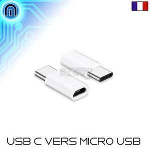 Adaptateur USB-C Mâle vers Micro USB femelle pour Smartphone Android Apple OTG - Photo 1 sur 1