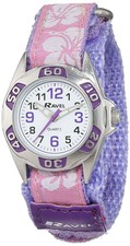 Ravel Girls Lilac Hibiscus Easy Fasten Strap Watch R1507.20