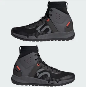 Adidas 5.10 Trailcross Mid Pro Mountain Bike Shoes Black EF3010 Men's Size 10.5 - Picture 1 of 6