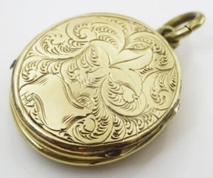 Vintage 9K (geprüft) Gelbgold Doppel Medaillon - Bild 1 von 5